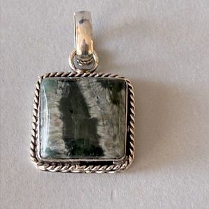925 Sterling Silver Natural Stone pendant